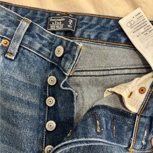 Abercrombie & Fitch Indigo Button-Fly Jeans